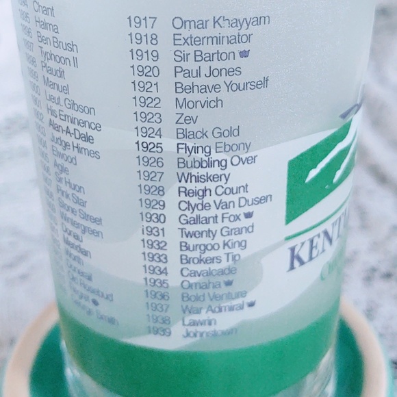 COLLECTIBLE MAY 4, 2002 KENTUCKY DERBY GLASS 128TH DERBY CHURCHILL DOWNS 5.25" - Picture 10 of 10